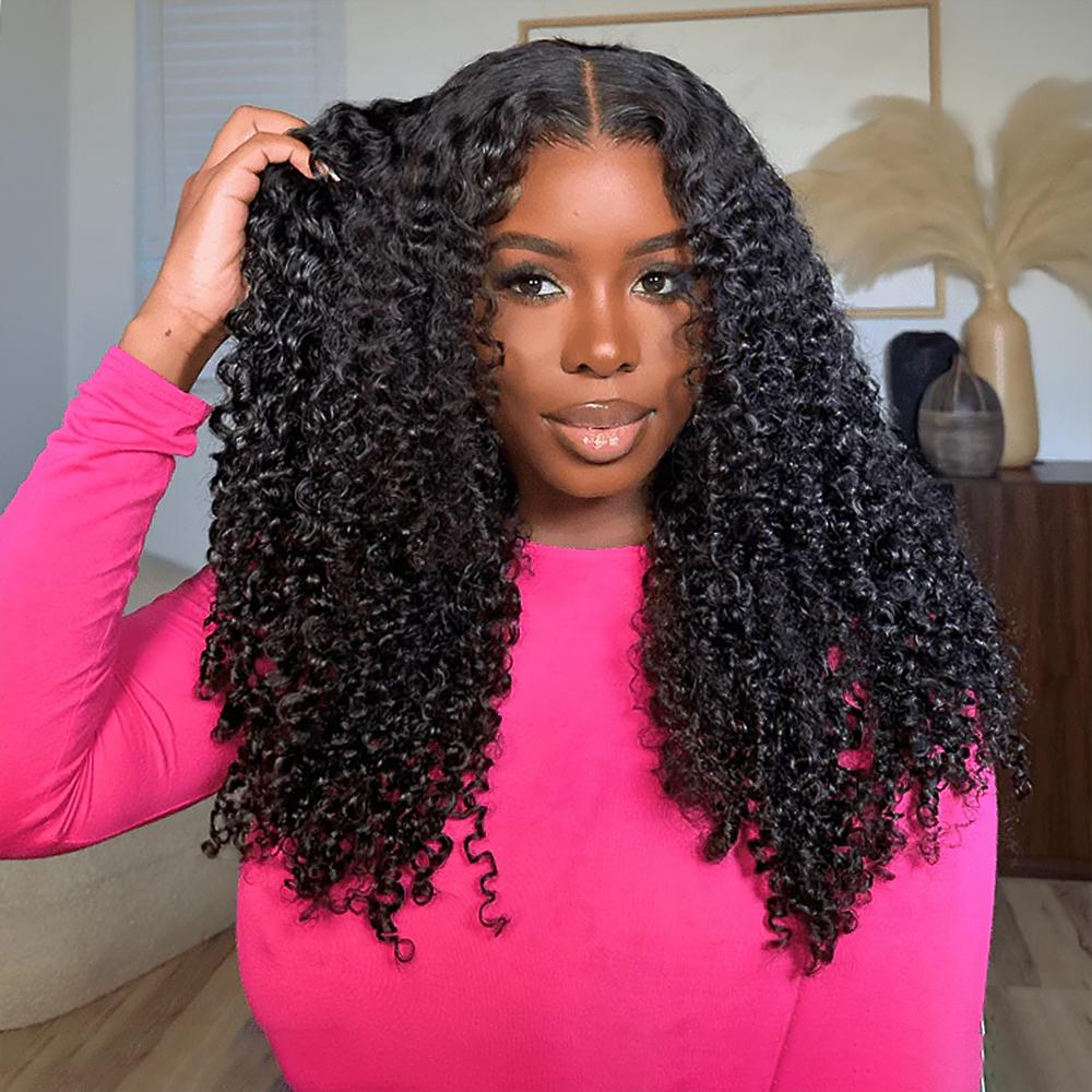 Burmese Curly Human Hair Bundles 100% Human Hair Curly Bundles 1 3 4 Bundles 30Inches Tight Curls Quick Wave Hair Extension Sew In