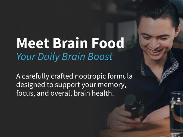 Snap Supplements - Brain Food - 30 Servings - Natural Supplement Capsules Edible Dietary