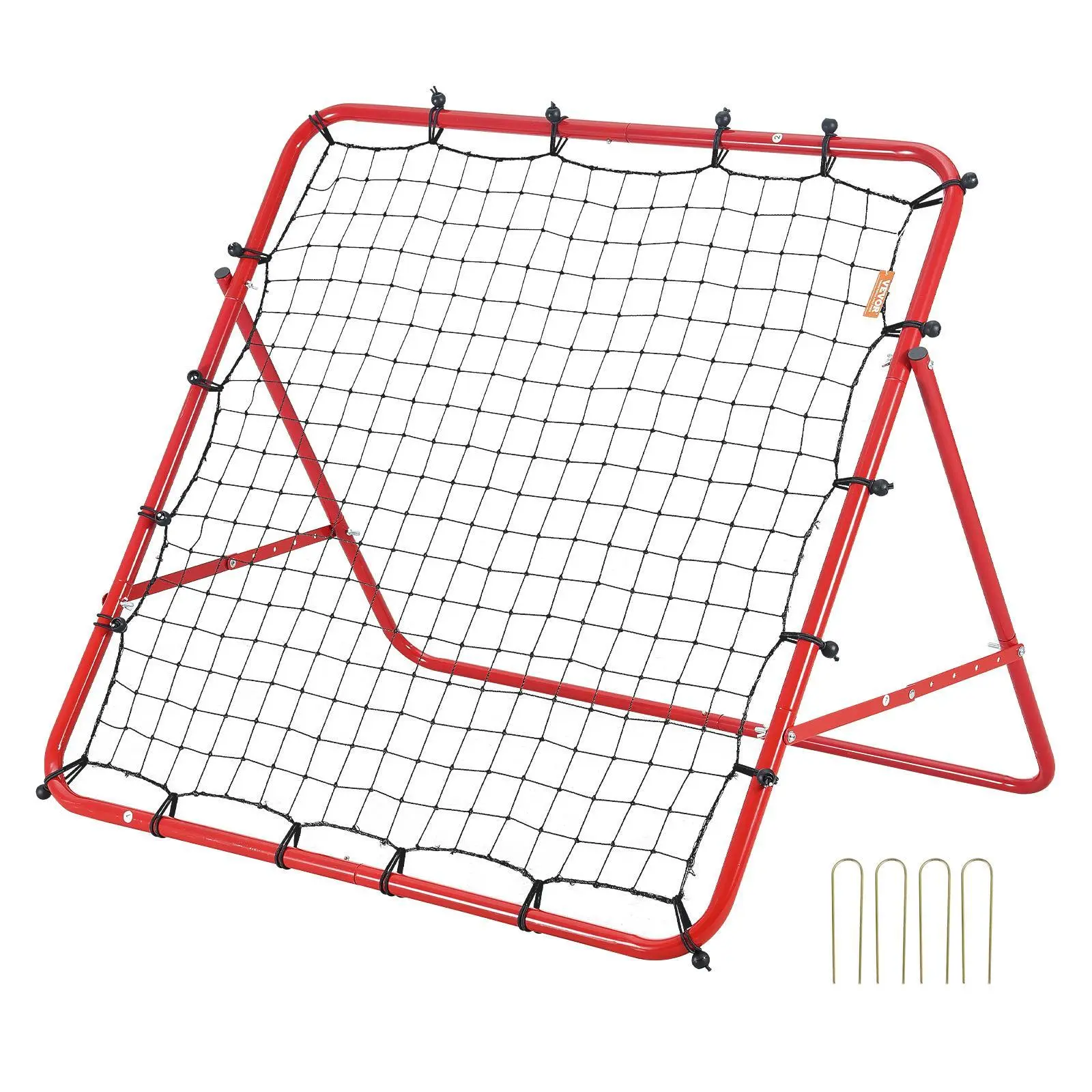【SummerFinds】VEVOR Sturdy Frame Soccer Rebounder Net, 39"x39" Kick-Back Training Aid, Portable Fully Adjustable Angle Portable Goal Football Nets, Easy Set-Up Storage, Holiday & Birthday Gifts for Kids