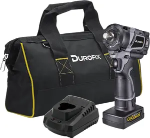 Durofix RI12184-4-PG G12 Series 12V Brushless 1/2" Drive Cordless Impact Wrench Kit with 4.0 Ah Battery