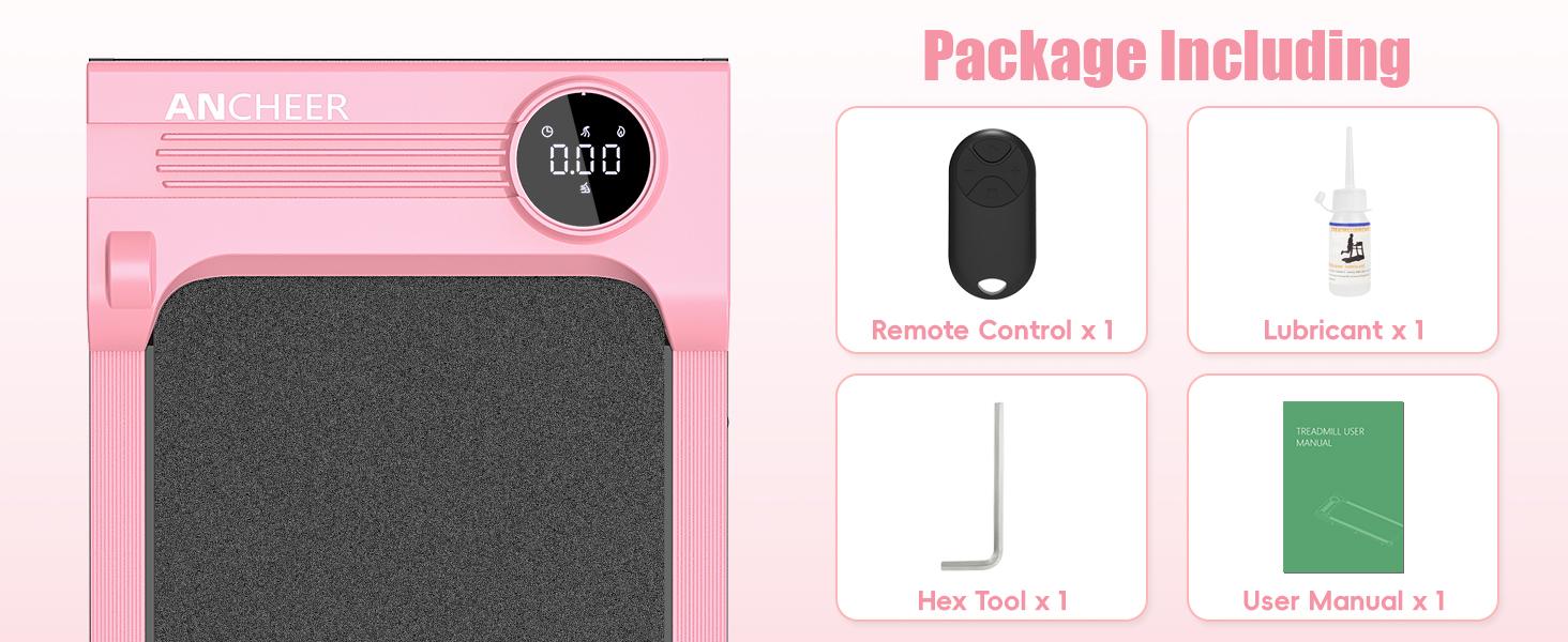 【Spring Glow Up】ANCHEER Five-Color Young Fashion under the Table Walking Pad, Tablet Portable LED Display & Remote Control Vibration Plate Home Gym Equipment Outdoorfun