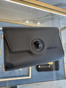 Pre-owned VERSACE FINAL SALE Crossbody Bags BRAND NEW VERACE Medusa Monochrome Flap Crossbody Black