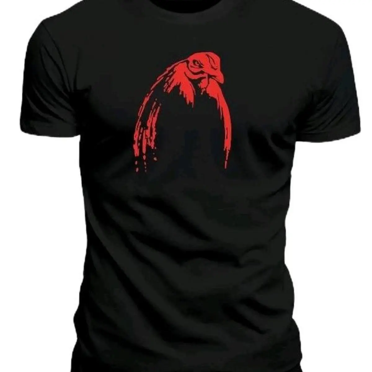 Men's Short-Sleeve Classic Crew Neck Graphic T-Shirt - Gamefowl Rooster Casual Printed Top, Soft Breathable Stretch Combed Cotton, Athletic Fitted Chic Streetwear, Crisp After Washes