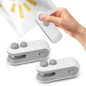 Mini Bag Sealer, Upgraded Portable Bag Resealer Handheld, Mini Bag Sealer with Cutter and Magnet, Vacuum Snack Bag Sealing Machine for Chips Plastic Bags Kitchen Gadgets