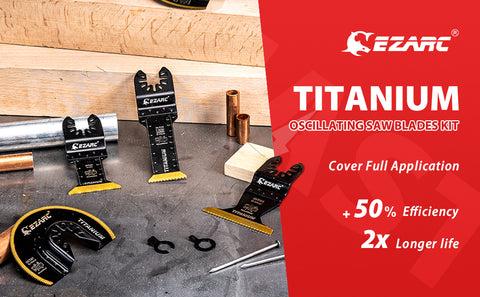 Titanium Oscillating Saw Blades Set For Multi Purpose,4count Tool Metal Titanium Oscillating Saw Blades Set For Multi Purpose,4count Tool Metal