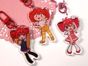Kasane Teto Acrylic Keychain Charms | Birdbrain | Spoken For | UTAU