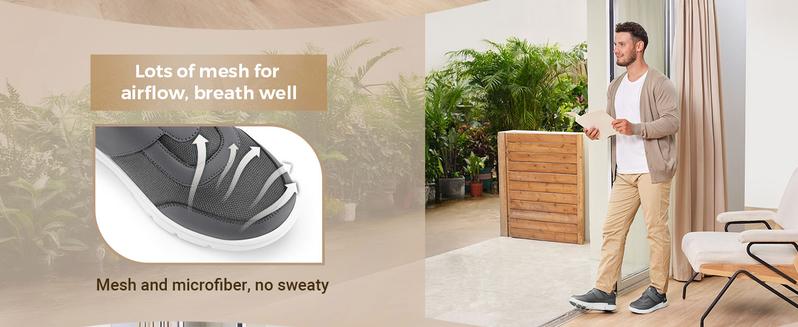 FitVille Diabetic Shoes for Men Extra Wide Width, Swollen Feet Shoes for Diabetics Pain Relief