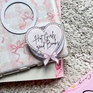 Coquette Kindle Grip, Bookish Phone Grip, Hot Girls Read Magnetic Kindle Holder, Kindle Accessories Bookish Merch Birthday Gift for Book Lover