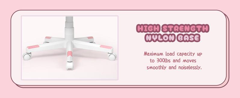 PUKAMI Pink Gaming Chair with Cute Cat Ears and Cat Paw Cushion Pillow,Ergonomic Gaming Chair for Teen with Footrest and Headrest Pillow,Pink Reclining Game Chair for Girl