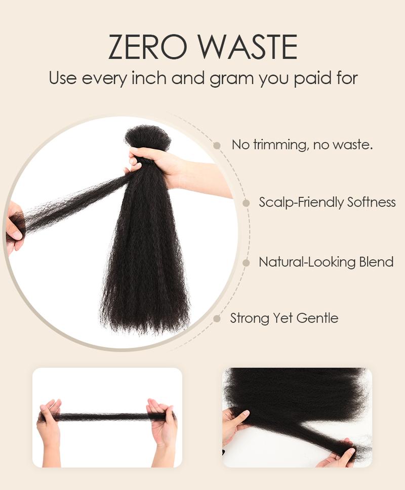 Pre Stretched Braiding Hair for Braids Twists Soft Human Hair Kinky Straight Texture 100% Virgin Hair Extensions Pre Stretched Braiding Hair for Braids Twists Soft Human Hair Kinky Straight Texture 100% Virgin Hair Extensions