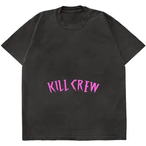 LIVE FIT 7 - acid wash tee pink/pink flame short