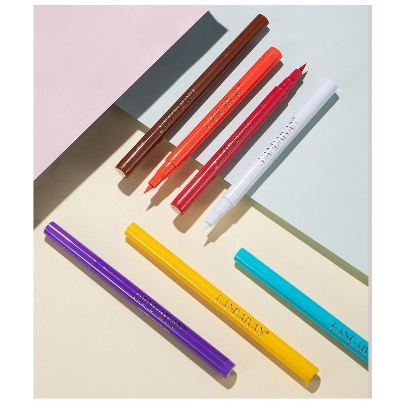 12 Colors Matte Liquid Eyeliner Set Rainbow Neon Waterproof Smudgeproof Long Lasting Gel Eye Liner Christmas Gift Kit for Women All Skin Types - Lipliner