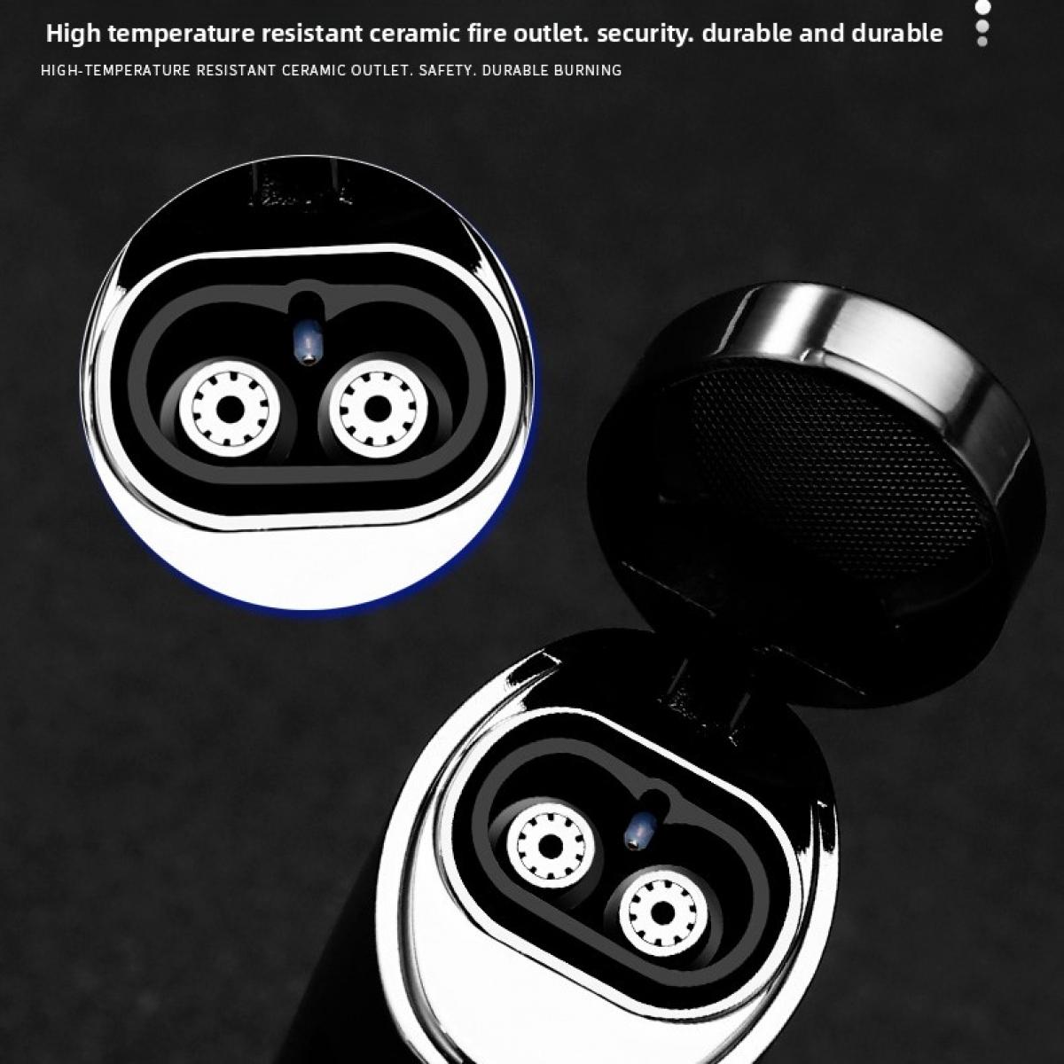 Refillable Windproof Gas Torch Lighter with Fuel Gauge & Multi Tool, Perfect for Candles, Camping, Grilling, BBQ & Gifting (Without Fuel)