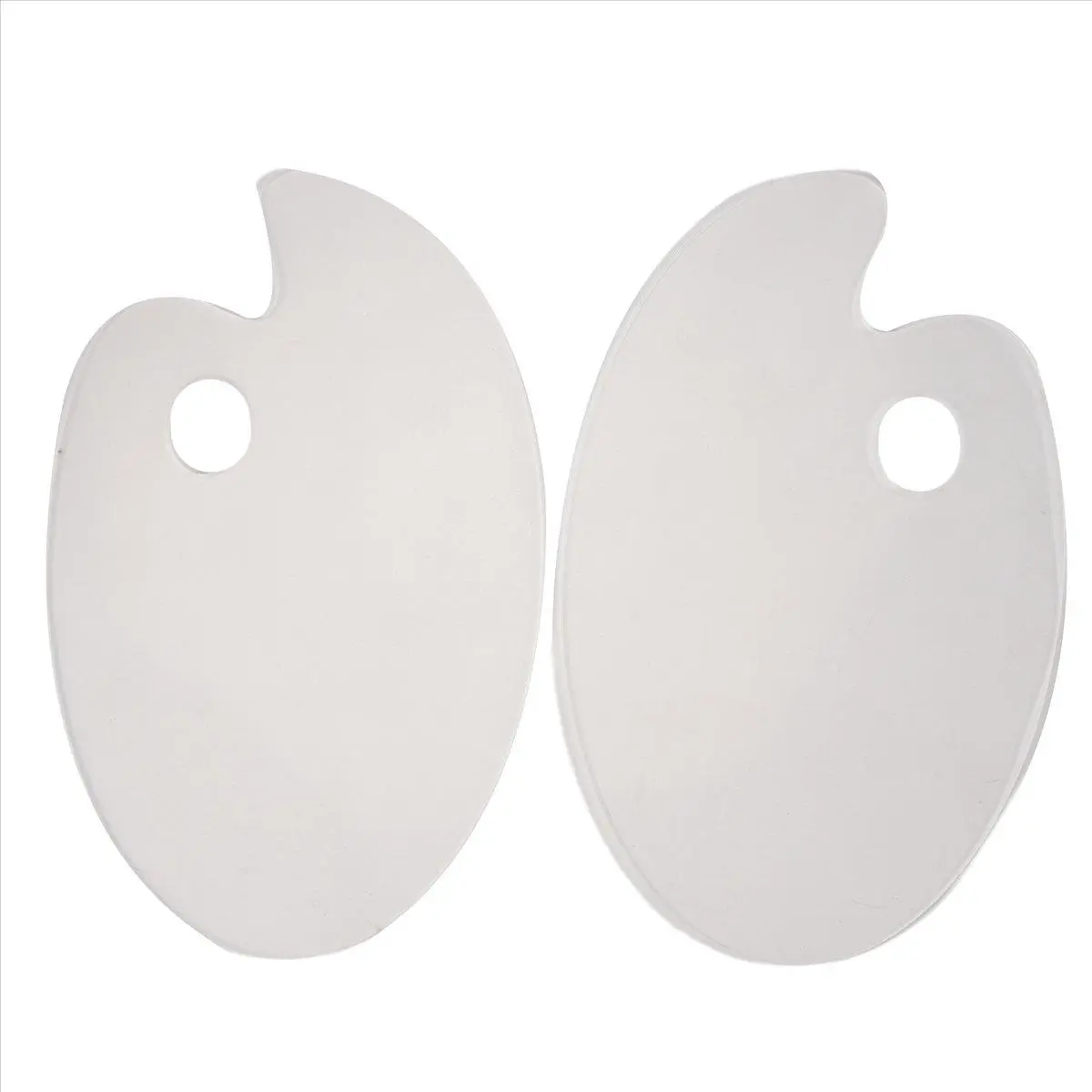 2 Pack Clear Acrylic Paint Palette 10 x 6 Inches Art Palette for DIY Art Craft Painting