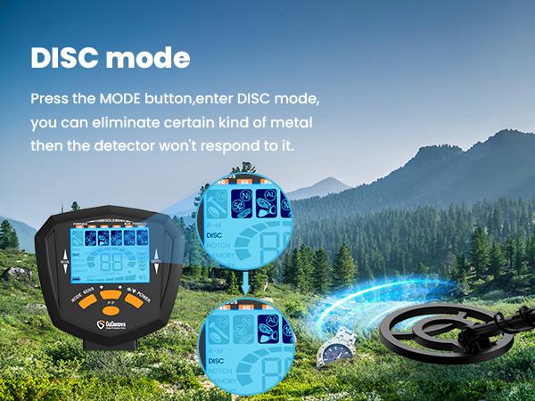 10-OFF! GoGonova Waterproof Metal Detector for Adults,  Professional Higher Accuracy Gold Detector with LCD Display, 6 Mode, Advanced DSP Chip 10" Coil, 39.3'' to 59.3" Adjustable