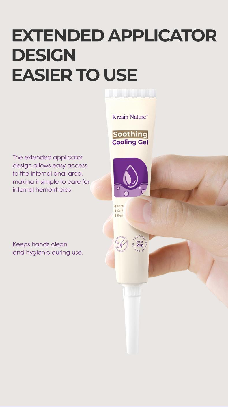 Kreain Nature 2 Hemorrhoid Gel Carthamus Seed Scutellaria Baicalensis Extract Carboxymethylcellulose Purple Daisy Apply to the Skin Used for Eliminating Hemorrhoids