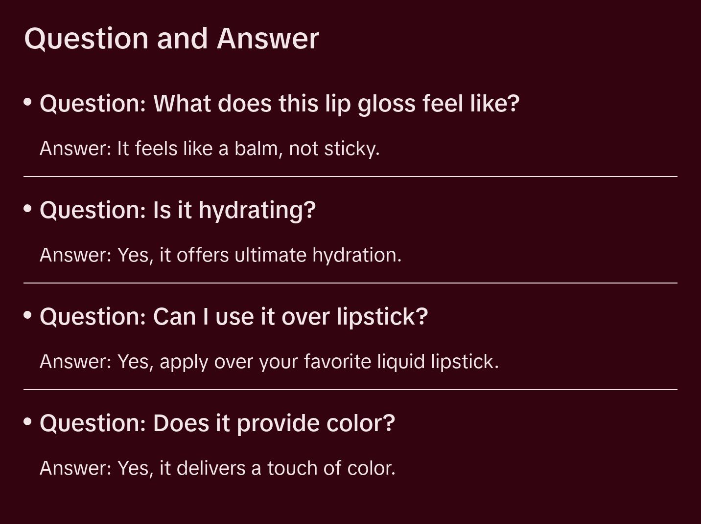 Dominique Cosmetics Hydrating Lip Gloss