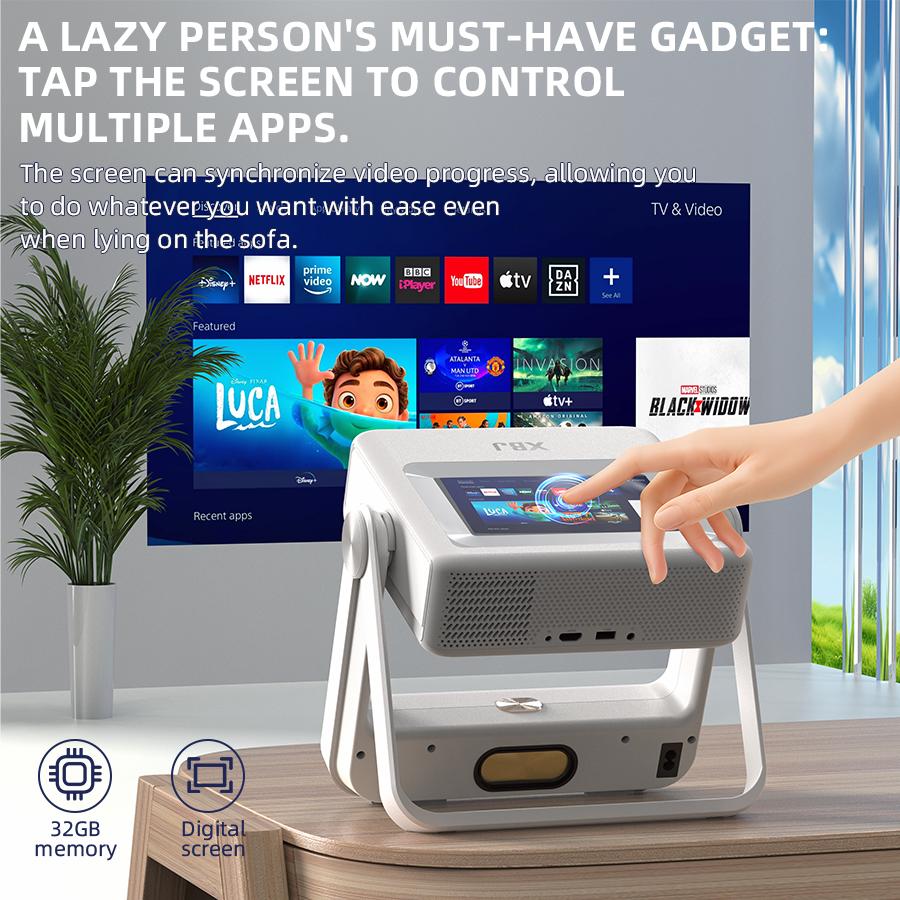 XBJ-A5PRO touch screen , smart with 5GWifi and Bluetooth 5.2, autofocus, 180-degree horizontal flip, speaker, support 4k 1080P decoding, compact portable , ideal for home outdoor meeting