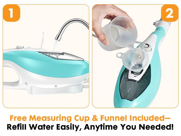 【NEW MODEL】Steam Mop for Floor Cleaning,Lightweight FloorCleaner for Hardwood/Tile/Laminate Floors Carpet,With 2 Pads