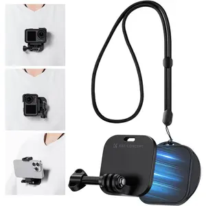 【DealsForYouDays】K&F CONCEPT Magnetic Chest & POV Neck Camera Mount - Compact Metal Clip, Adjustable Strap Lanyard, Strong Magnets for GoPro Hero 13/12/11/10/9 Black, DJI Osmo Action 5 Pro/4/3/2, Phone & Mobile Cameras, Clothes-Attachable