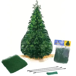 Deer-Terrent Arborvitae Netting Wrap for Effective Tree Protection 5.5' High 18' Long with 3 Cords for Easy Installation