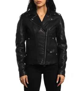 Affliction Women's Faux Leather Jacket Rebel Rebel Moto