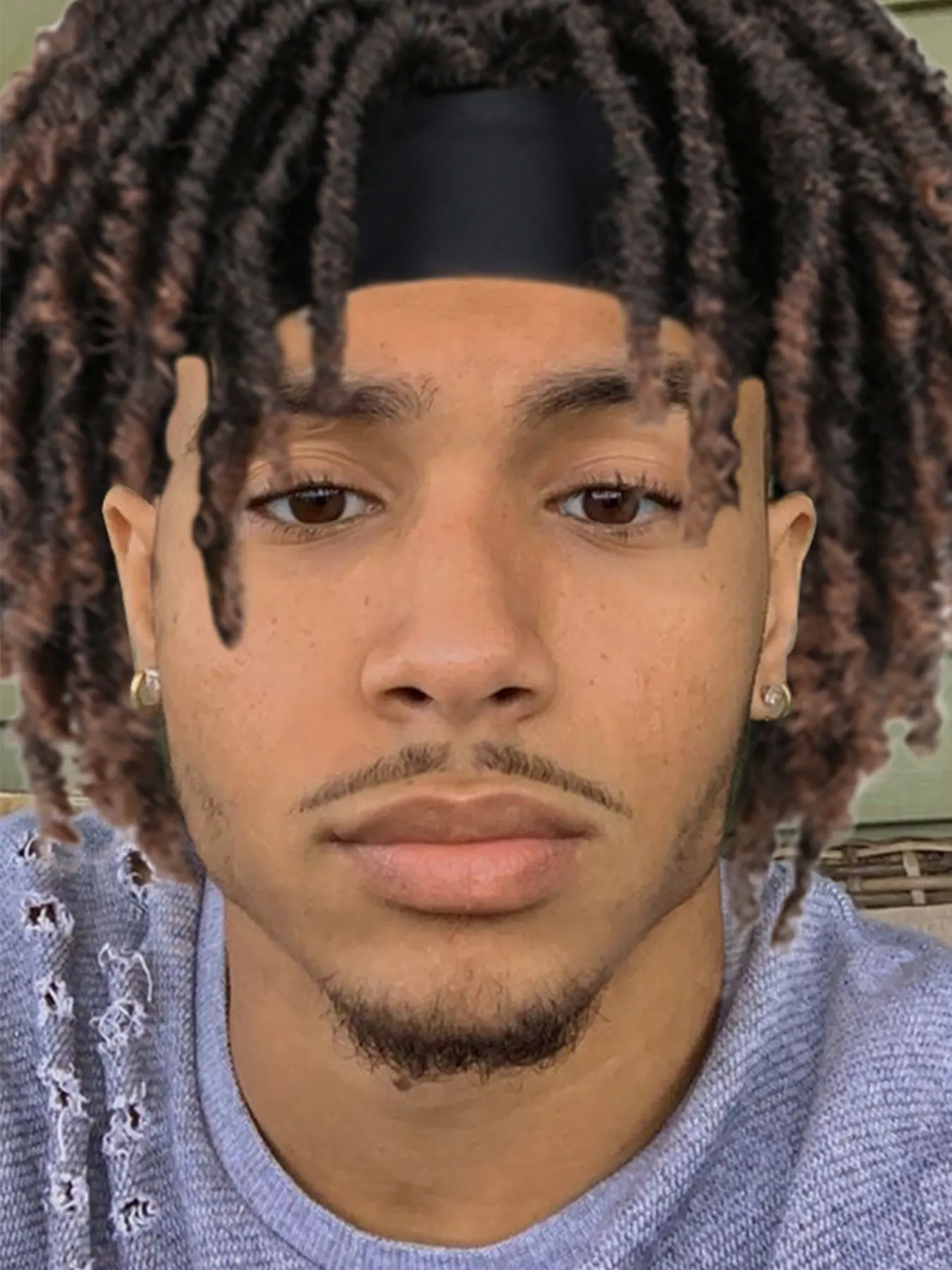 6 Inch Headband Dreadlocks Wig, Braiding Twist Faux Locs Wigs, Curly Hair Wig, Synthetic Dreadlock Wig for Men, All Seasons