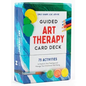 Guided Art Therapy Card Deck – 75 Activities for Emotions, Mindfulness & Self-Care