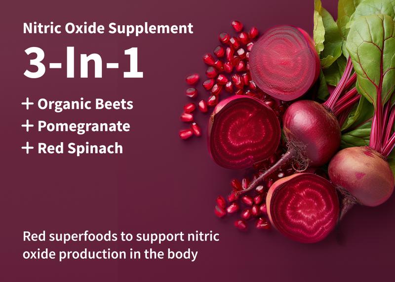 Snap Supplements - Nitric Oxide Organic Beet Root Powder - Circulation Superfood On-The-Go - Convenient Single Serve Stick Packs (10 Packs)