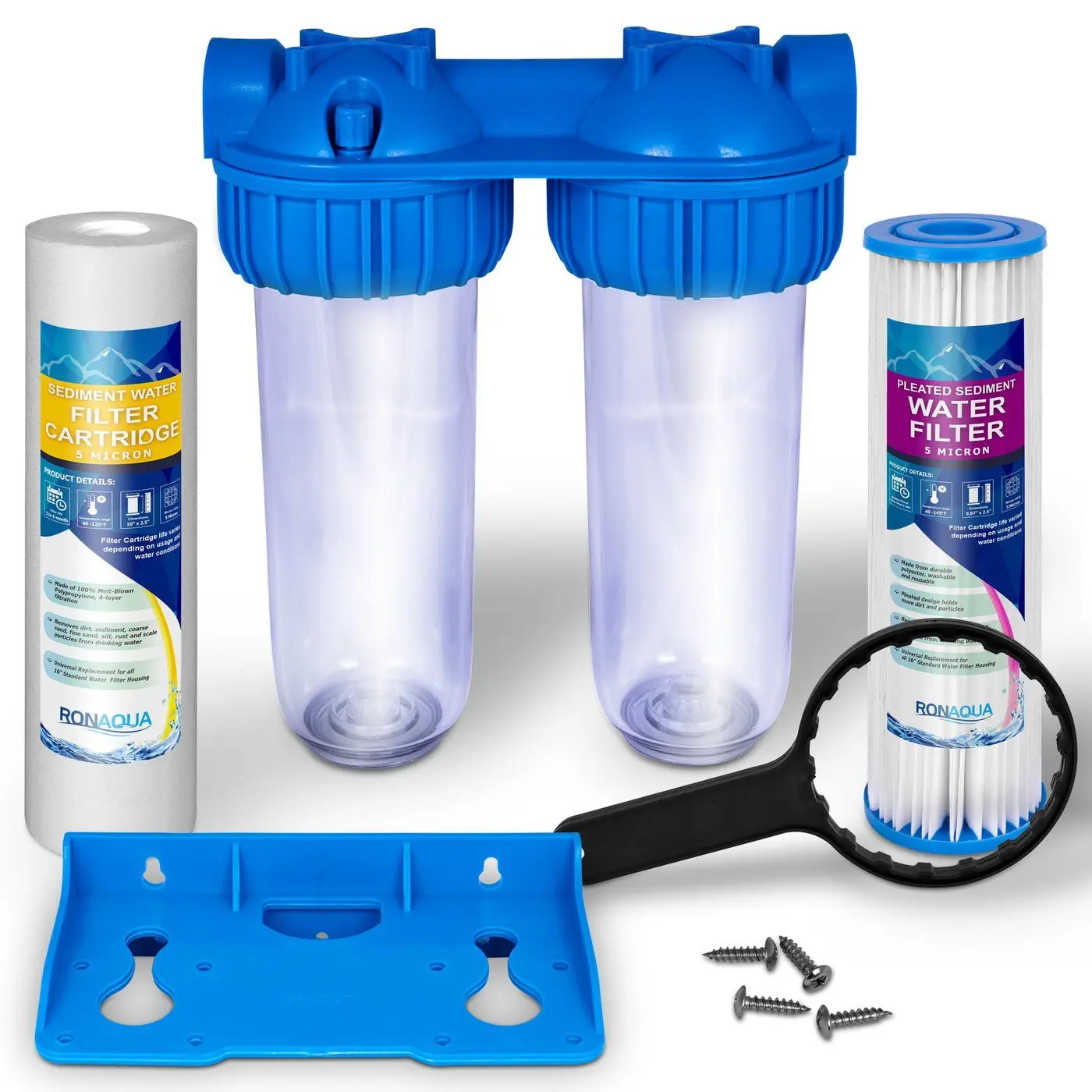 Dual Sediment and Pleated Sediment Whole House Water System