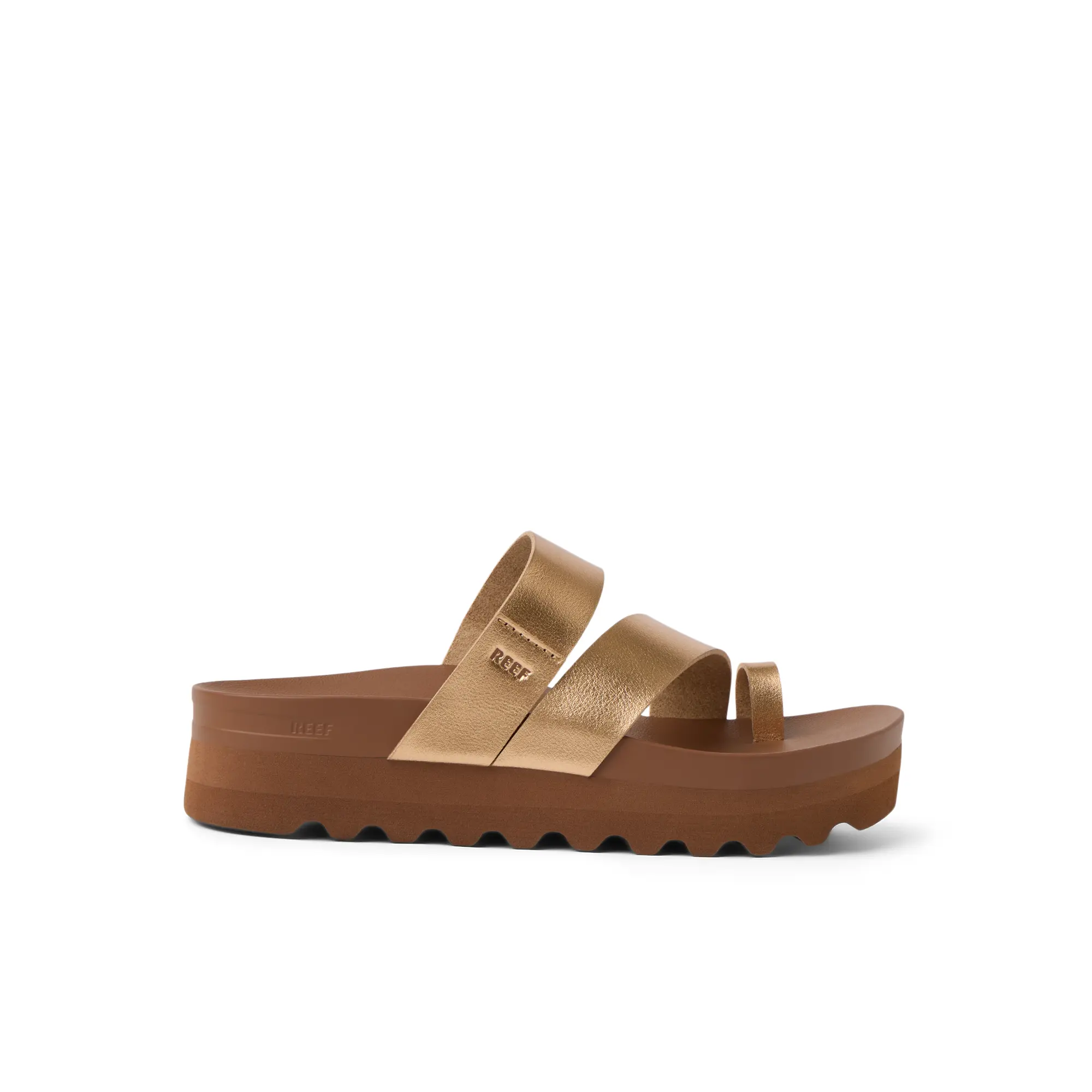 Vista Hi Layla Sunset Bronze | Asymmetrical Women's Platform Sandals | REEF Sandals