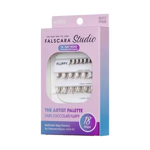 FALSCARA Studio Lash Palette - Dark Chocolate Fluffy - 18 Wisps FALSCARA Studio Lash Palette - Dark Chocolate Fluffy - 18 Wisps