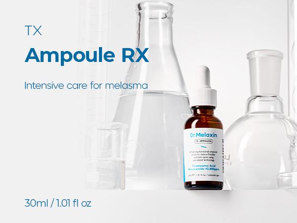 [Dr.Melaxin Official] TX Tranexamic Acid Dark Spot Care Line | TX Ampoule Cleanser + Peeling Toner + Ampoule Rx + Cream + Eye Cream | Dark Spot