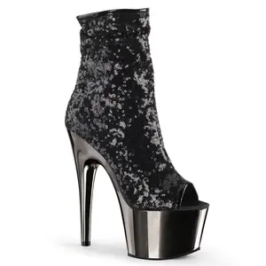 Pleaser Adore-1008SQ Women's High Heel Ankle Boot, All Seasons Footwear