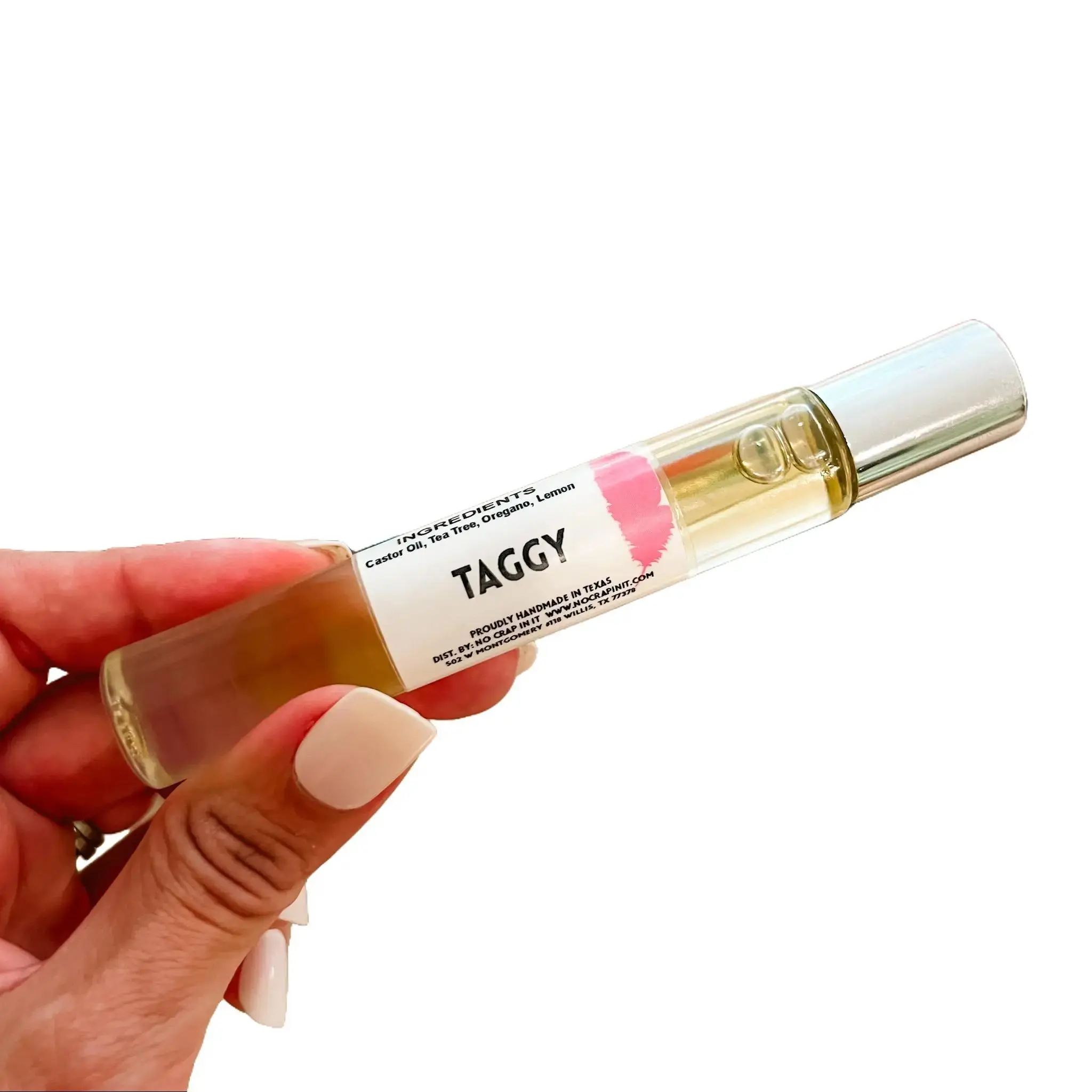 Taggy Roller - No Crap In It - Gentle Solution for Skin with Castor Oil, Tea Tree, Lemon & Oregano - 10mL Healthy Essential