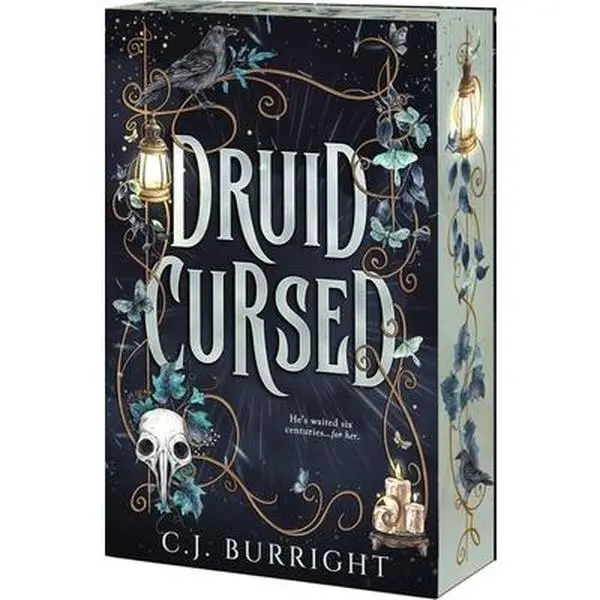 Druid Cursed - C.J. Burright, Gothic Dark Romantasy Retelling Literature Book, Paperback Edition
