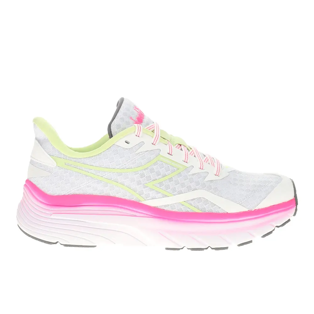 diadora Womens Equipe Nucleo Running Sneakers Shoes - Pink, White