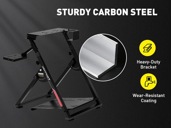 GTPLAYER Sim Racing Wheel Stand for Logitech G25 G27 G29 G920 G923 Thrustmaster T330TS Racing Steering Shifter Mount with Pedals Not Included Wired Gaming Controller