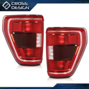 CROSSDESIGN Fit For Ford F150 F-150 XLT 2021-2023 Tail Lights Lamp Left Right W/ Blind Spot