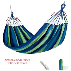 A Large Double Hammock with a Sturdy Wooden Stick, Measuring 78.74 Inches by 39.37Inches, Perfect for Forest Adventures And Camping, Suitable for Outdoor Use, Picnics, Camping, Tent Setups, And Travel Hammock Chairs, Without Battery