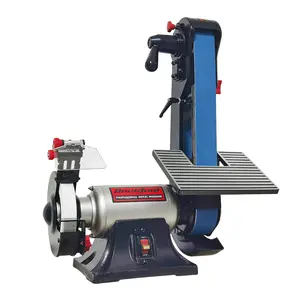 Bucktool Combo 2" x 42" Belt Sander 6" Bench Grinder, Knife Sharpener with Large Work Table BG2600 Upgraded Model