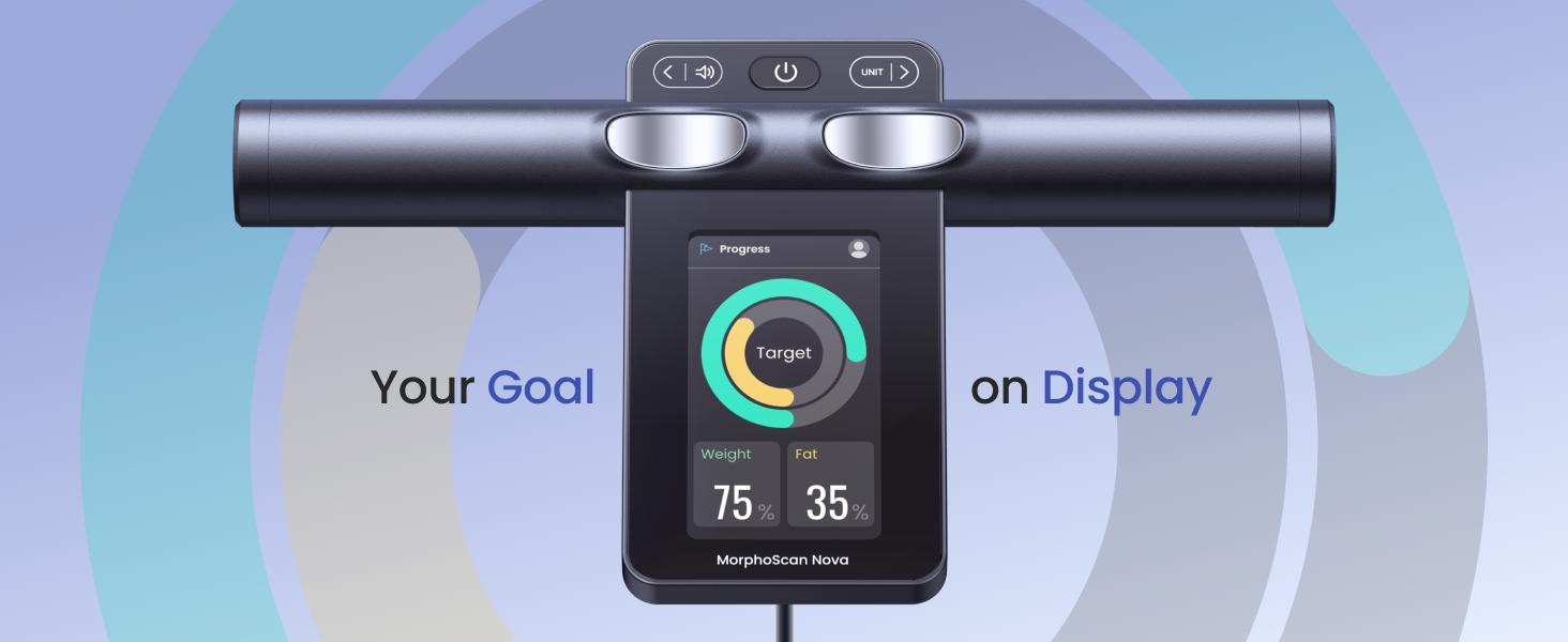 RENPHO 8 Electrode Smart Scale, Full Body Scan Segmental Body Composition Analysis with BIA Technology, Bluetooth Gym Gifts Measures Weight, BMI, Body Fat, Muscle Mass, Syncs to Free App, Full-Color TFT LCD on Handle, MorphoScan Nova, 400lbs