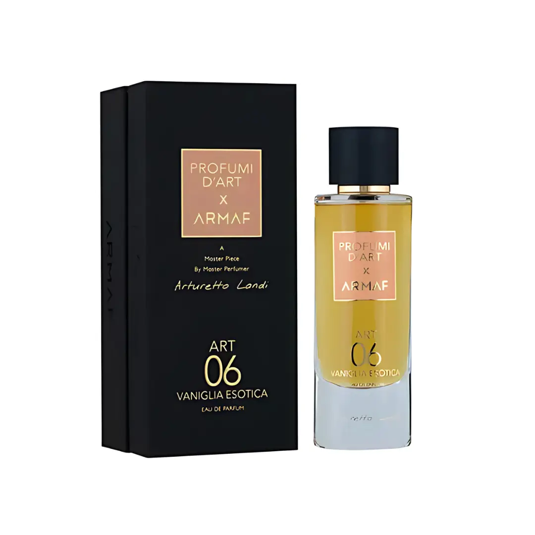 Profumi D'Art x Armaf Art 06 Vaniglia Esotica Women's Eau de Parfum, 3.6 oz - Fruity Floral, Sweet Caramel Vanilla Fragrance with Tropical Fruits, White Florals, Sensual Long-Lasting Scent, Sweet Caramel Vanilla Women's Fragrance