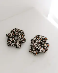 Leopard - Silk Scrunchie Set