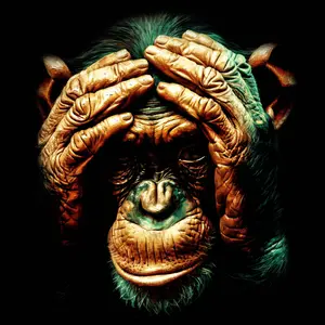 Monkey Wisdom DTF Transfer for T-Shirts or Hoodies - High-Quality Graphic Design for Custom Apparel