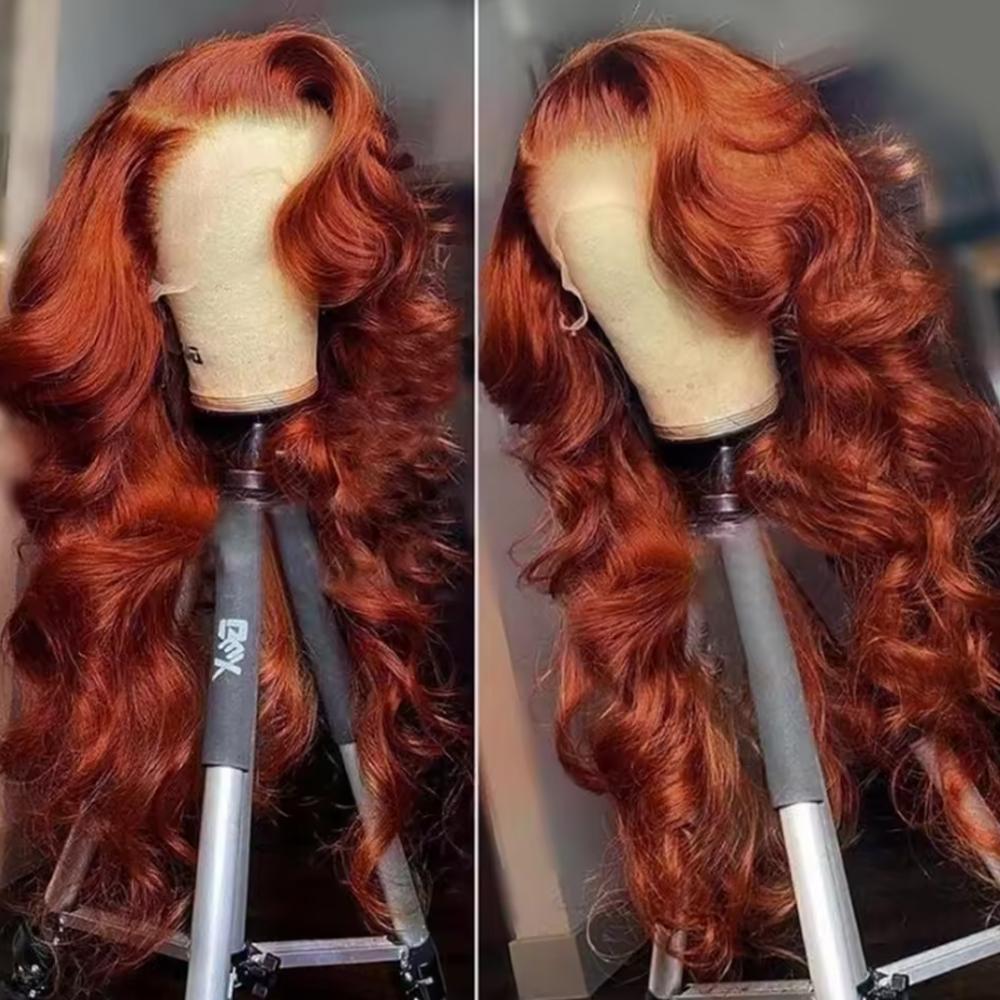 Bling Hair Reddish Brown Wig Body Wave 13x6 HD Lace Frontal Wigs Brown 13x4 HD Lace Front Human Hair Wigs For Women 100% Human Hair SpringStatements