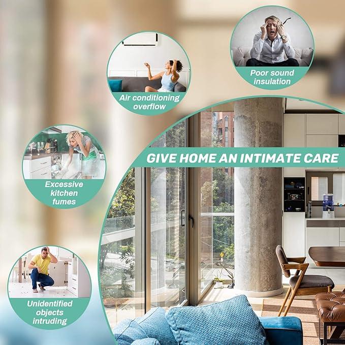 Weather Stripping Door Seal 16.4 Feet Silicone Seal Strip Door Air Draft Stopper Weather Stripping Tape for Doors and Windows Gaps(Width 45mm)