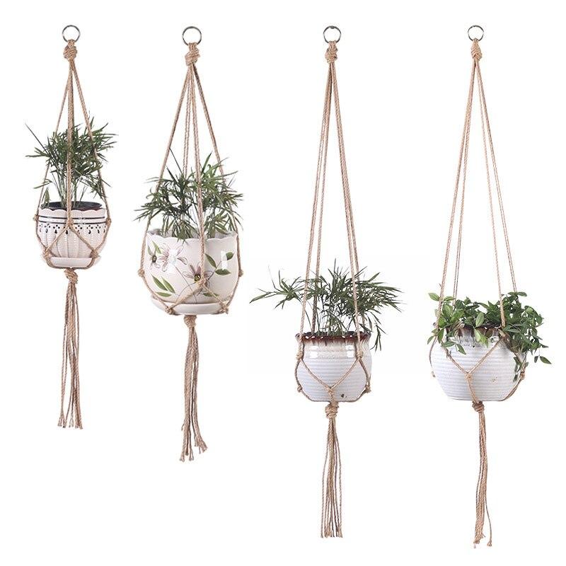 Aesthetic woven plant hanging basket cotton rope sling basket, Indoor plants, Fake hanging plant, Clean girl, Home decor, Aesthetic woven plant hanging basket cotton rope sling basket, Indoor plants, Fake hanging plant, Clean girl, Home decor,