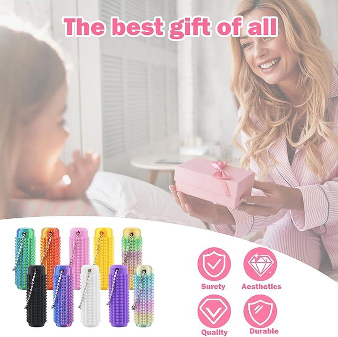 Little Ouchies Grippie Pain Fidget Toy for Anxiety Relief ADHD Focus Spiky Sensory Stim Toy for Adults with Hard Plastic Spikes Stress Relief Keychain for Office Desk On-The-Go Multipurpose Fidget Toys tools experience Stress Relief Toy