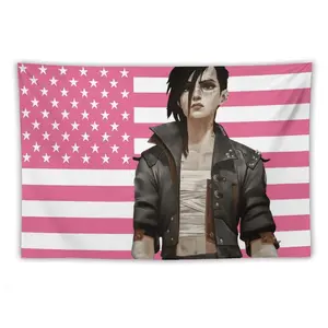 Arcane American Flag Tapestry | Wall Hanging, Gamer Flag, Nerdy Decor, Arcane Merch, Gamer Art, Gift for Gamer